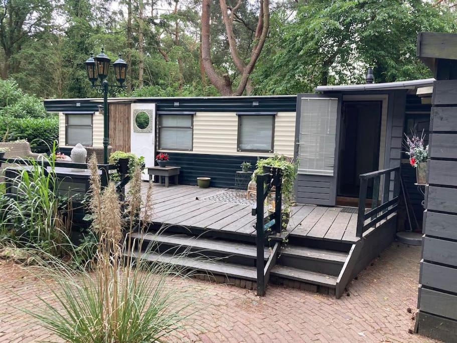 Sfeervol Chalet In Het Bos Nunspeet Buitenkant foto