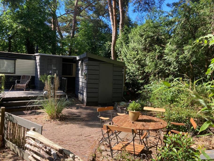 Sfeervol Chalet In Het Bos Nunspeet Buitenkant foto
